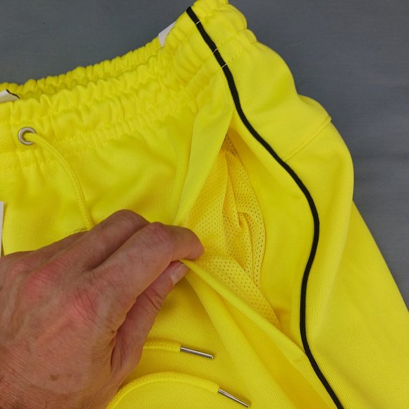 Nike Air Jogger Poly Knit Bottoms Yellow Strike Mens Running Pants DQ4218 765 - Picture 9 of 11